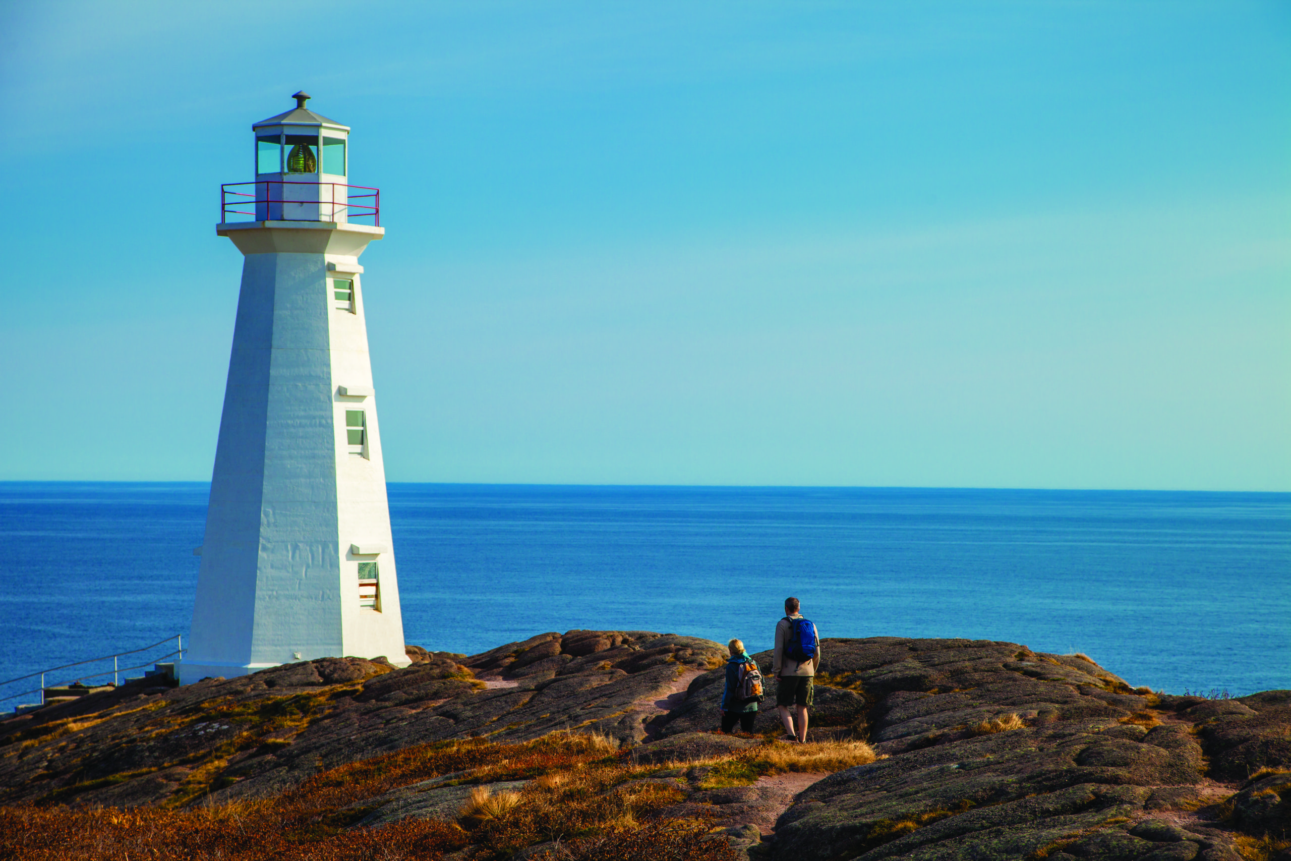 Hiking near Cape Spear Lighthouse National Historic Site Avalon